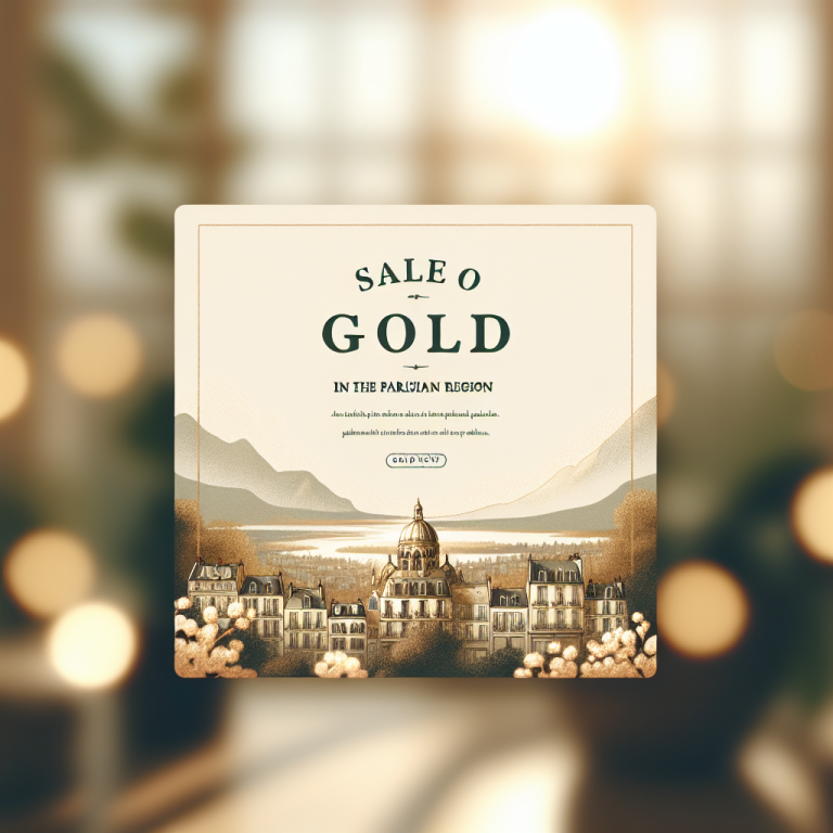 Optez pour l&rsquo;Excellence avec la Vente d&rsquo;Or en Région Parisienne
